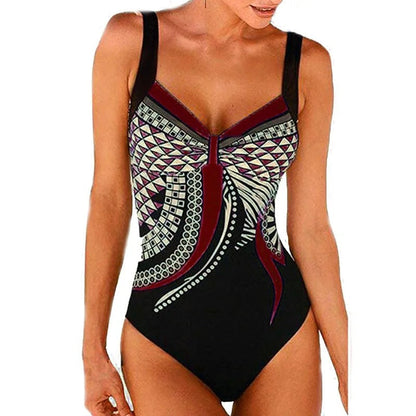 Elena Women's Printed Swimsuit - front view