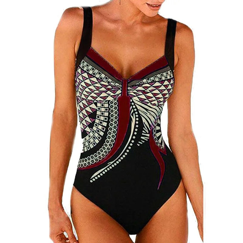 Elena Women's Printed Swimsuit - front view