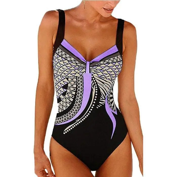 Elena Women's Printed Swimsuit - full-length view