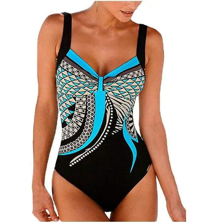 Elena Women's Printed Swimsuit - styled view