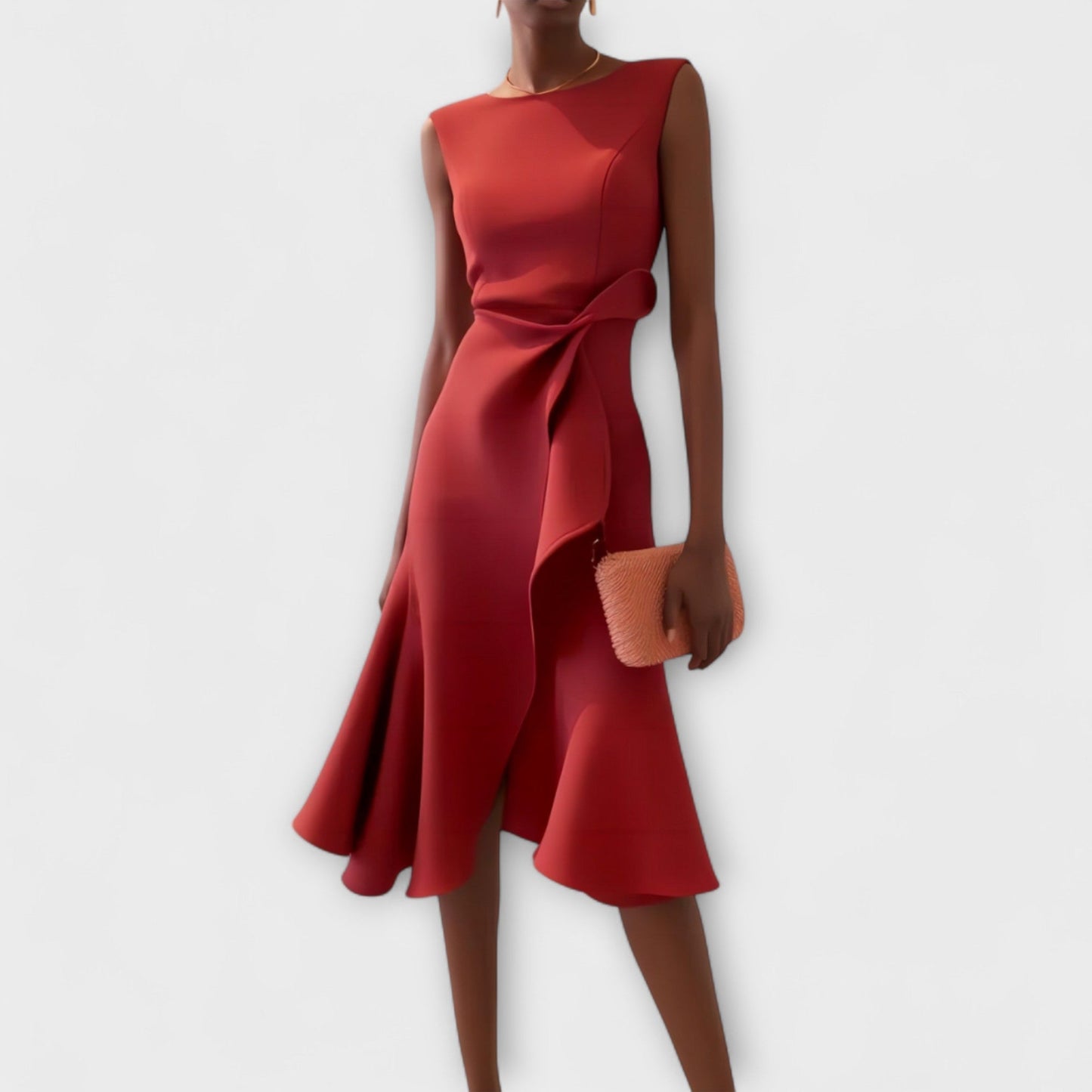 Faye Women's Midi Dress - front view