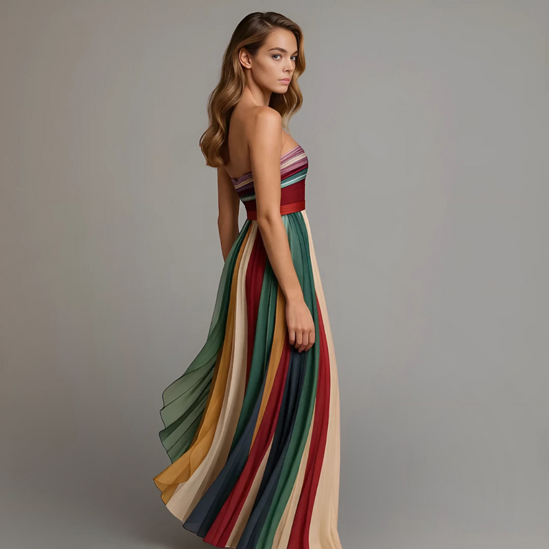 Paloma Women's Maxi Dress - fabric and finish detail