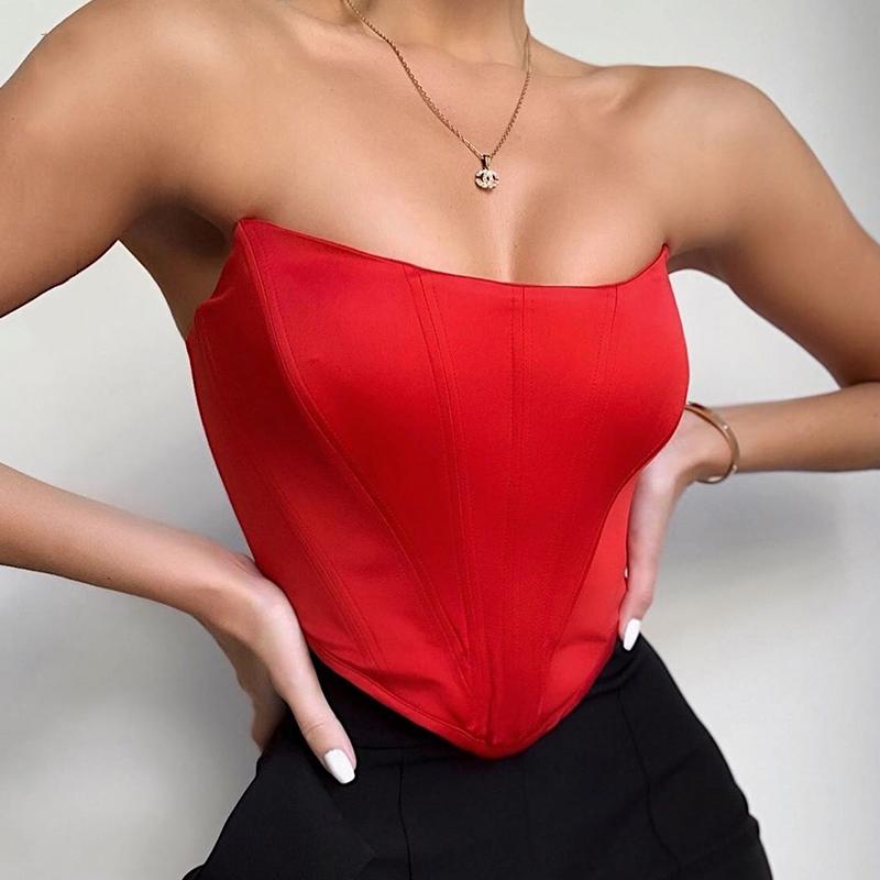 Lila Women's Corset Top - fabric and finish detail