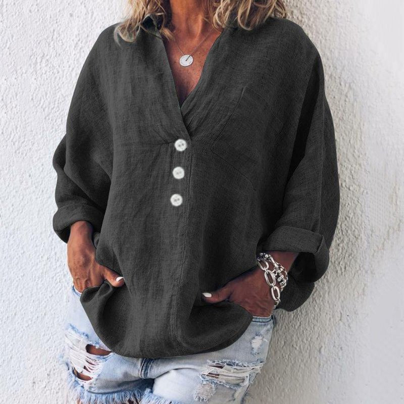 Anouk Women's Blouse - fabric and finish detail