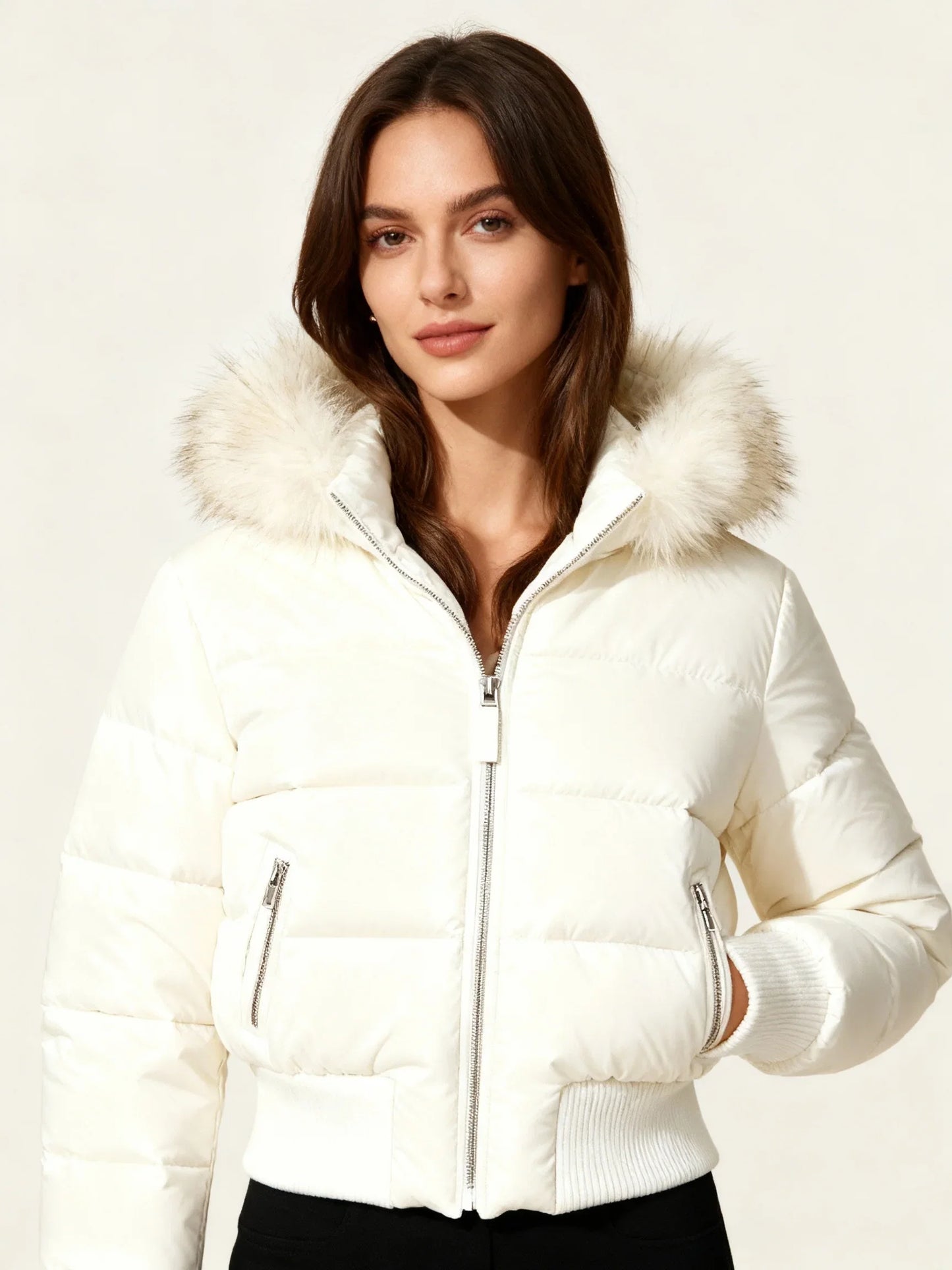 Violette Women's Quilted Jacket - close-up detail