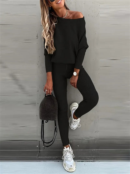Thea Women's Ribbed Knit Ribbed Knit - full-length view