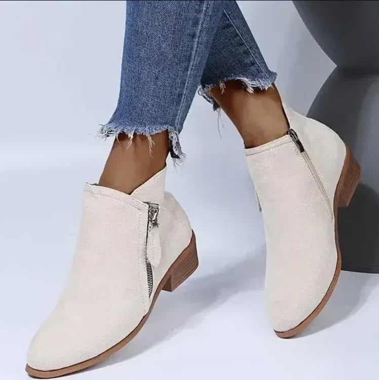 Clara Women's Ankle Boots | Black, Beige