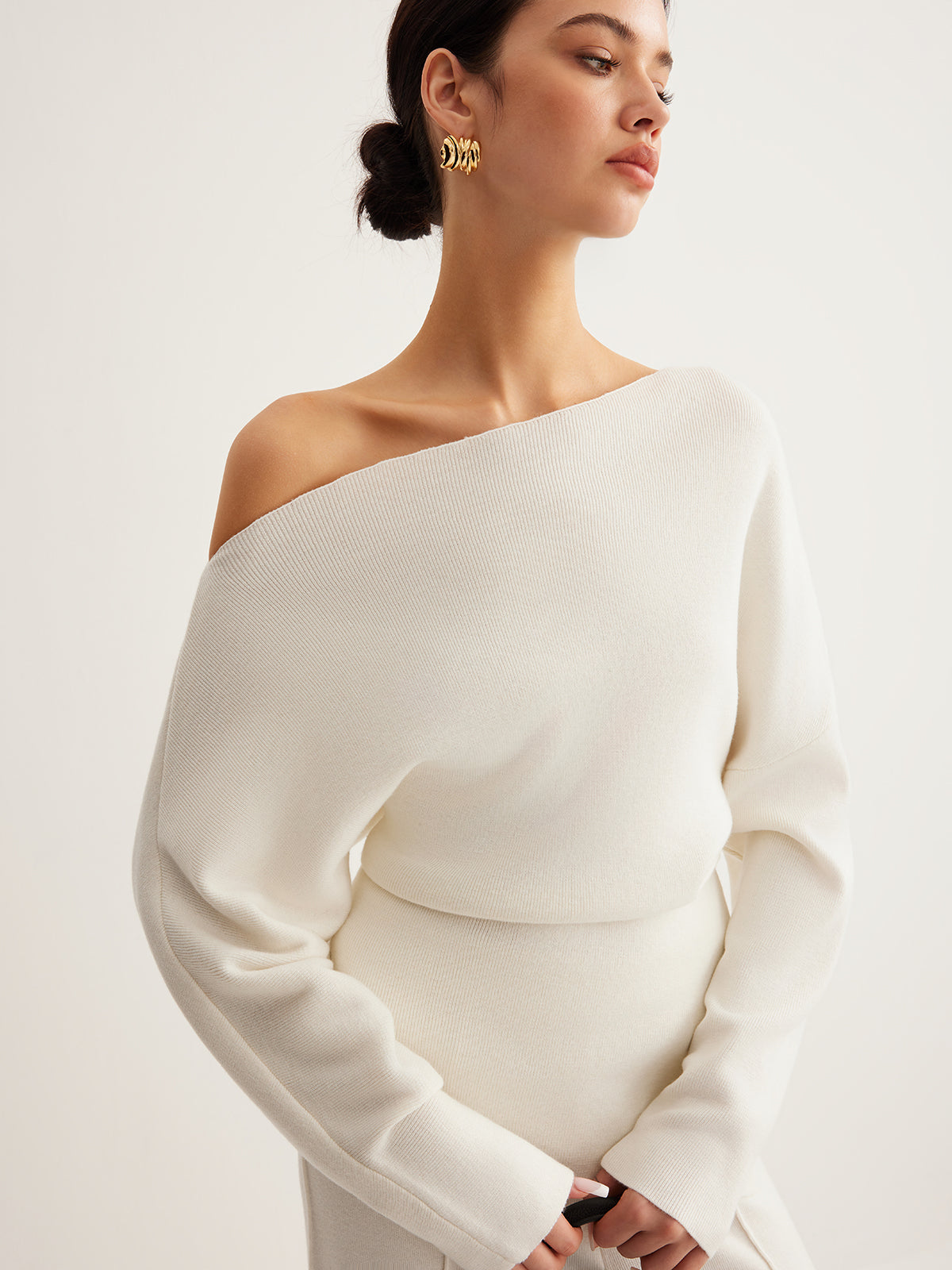 Hattie Women's Asymmetric Top - styled view