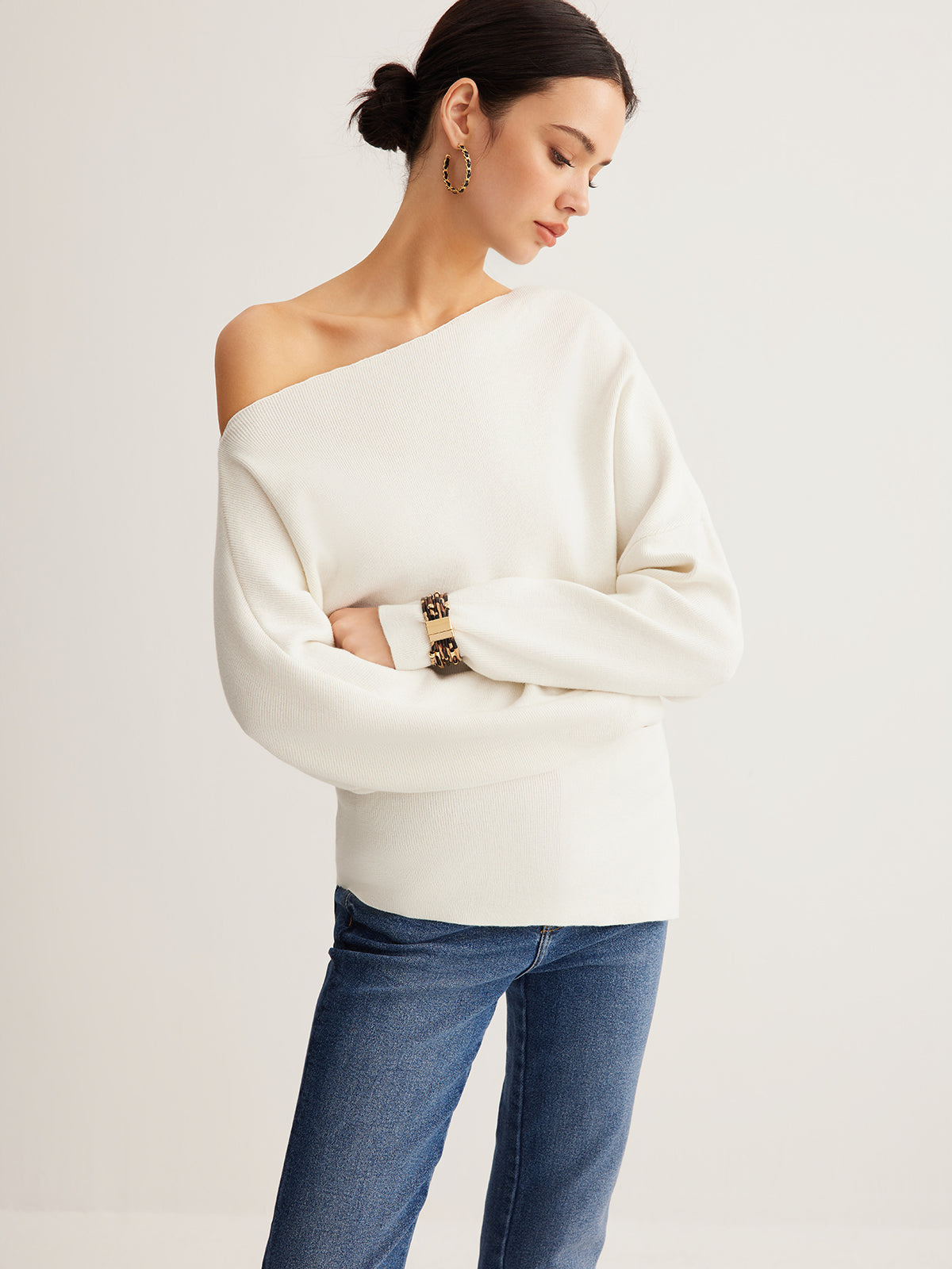 Hattie Women's Asymmetric Top - shown in use