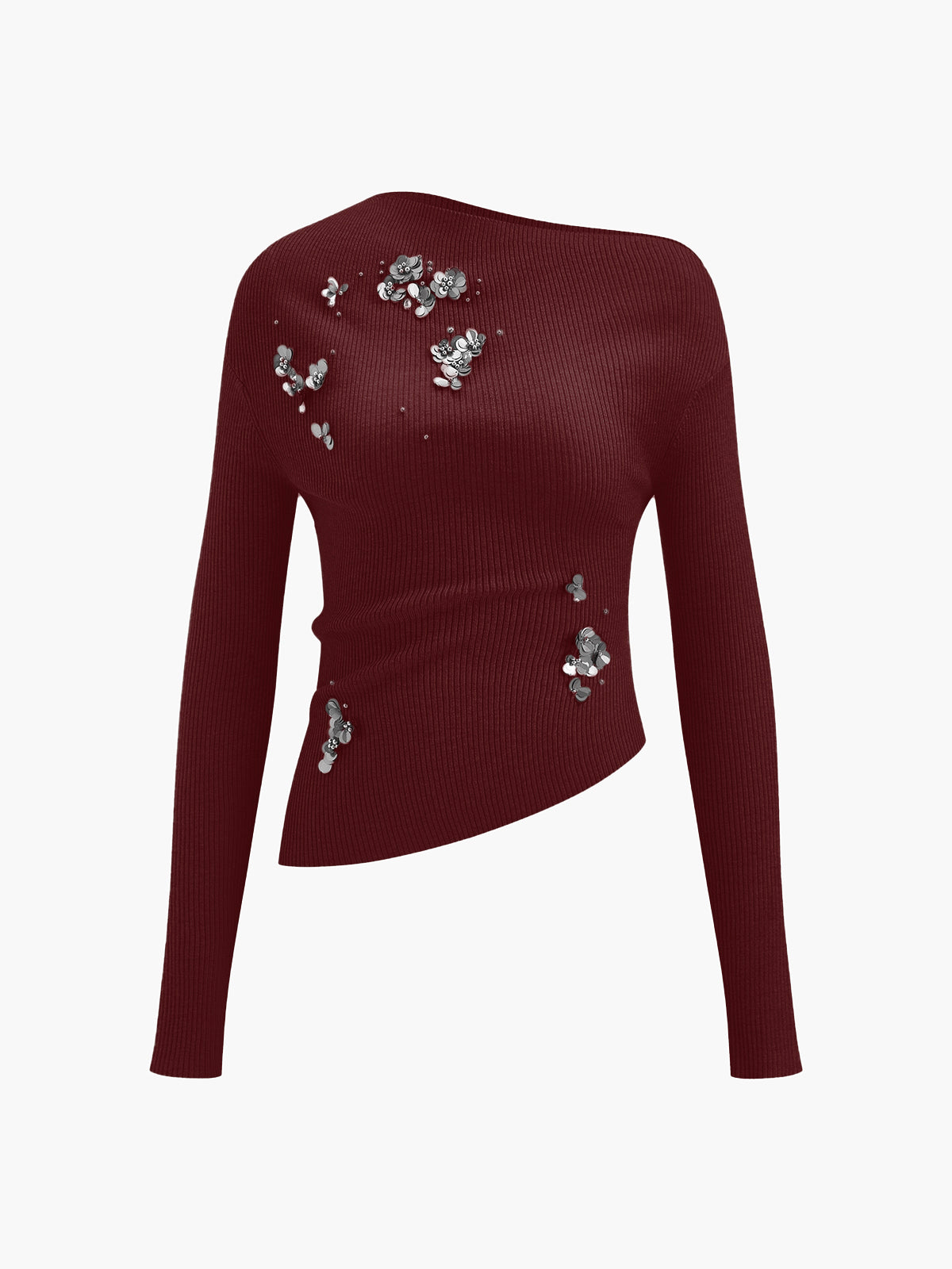 Ottilie Women's Asymmetric Top - close-up detail