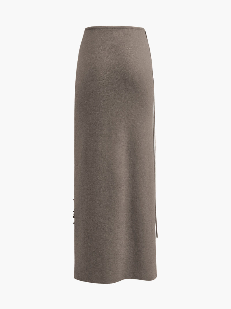 Delphine Women's Pleated Sweater - fabric and finish detail