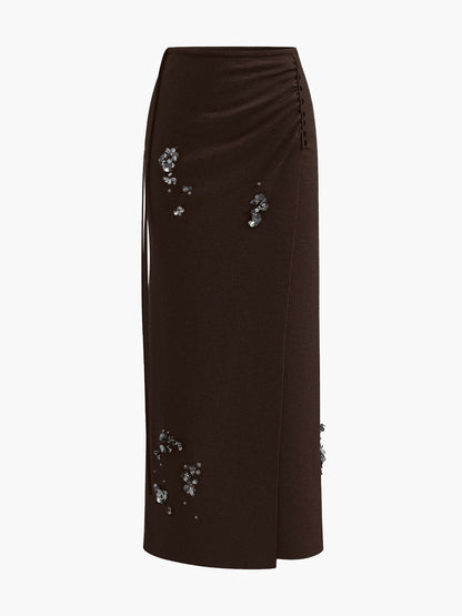Delphine Women's Pleated Sweater - shown in use