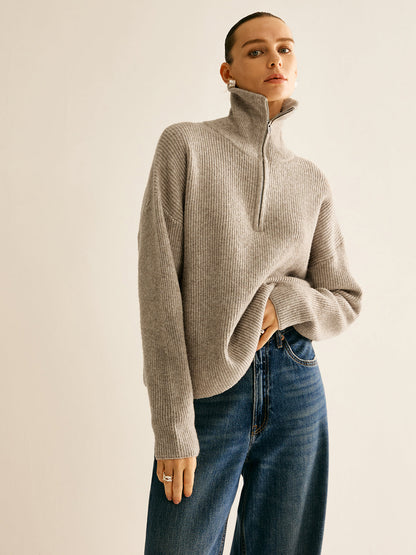 Saskia Women's Sweater - fabric and finish detail