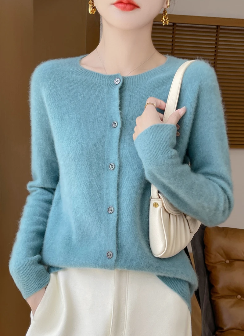 Juliette Women's Cardigan - fabric and finish detail