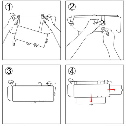 Fable Car Sun Visor - flat lay