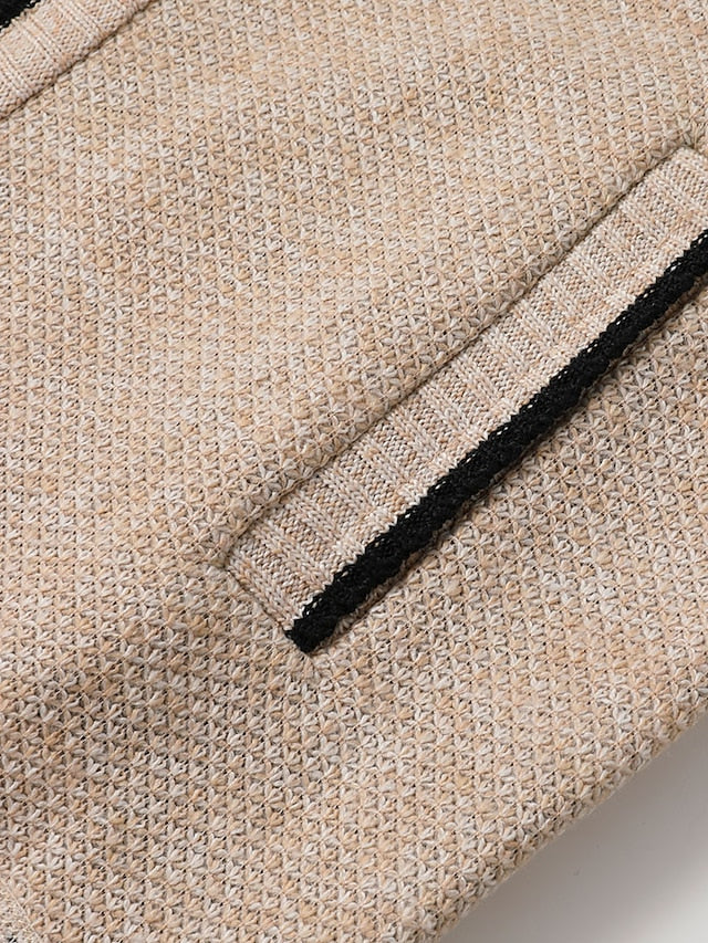 Nolan Men's Ribbed Knit Cardigan - full-length view