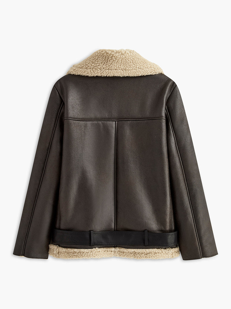 Jolie Women's Suede Jacket - styled view